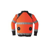 空調服(R) 高視認長袖ブルゾン + 空調服(R)スターターキット/蛍光オレンジLL 9204/ORANGE/LL SK23021K50（直送品）