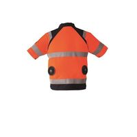 空調服(R) 高視認半袖ブルゾン + 空調服(R)スターターキット/蛍光オレンジ3L 9207/ORANGE/3L SKSP01 1セット（直送品）