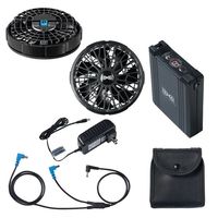 空調服(R) ベスト シルバースパイキー×ブラック 14.4Vファンバッテリーセット M GC-K005-SS-M-SK23021K9（直送品）