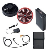 空調服(R) ベスト シルバー×レッド 18Vファンバッテリーセット L BF984-3-L-SK23011R7 1SET（直送品）