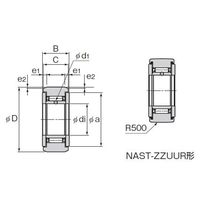 THK ローラーフォロア NAST20ZZUUR 1セット(2PC)（直送品）