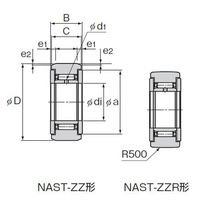 THK ローラーフォロア NAST15ZZR 1セット(2PC)（直送品）