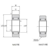 THK ローラーフォロア NAST10R 1セット(3PC)（直送品）