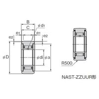 THK ローラーフォロア NAST30ZZUUR 1PC（直送品）