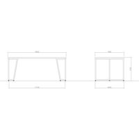 【軒先渡し】ニシキ工業  会議テーブル  幅1800×奥行900×高さ720mm  ライトオーク  AQHY-B1890-LO  1台（直送品）