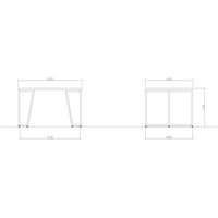 【軒先渡し】ニシキ工業  会議テーブル  幅1200×奥行900×高さ720mm  ライトオーク  AQHY-S1290-LO  1台（直送品）