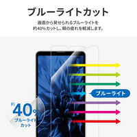 MSソリューションズ Xperia 10 V 保護フィルム 全画面保護 ブルーライトカット・衝撃吸収 LN-23SX2FLB 1個