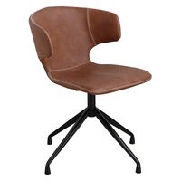 【軒先渡し】東馬 アーマー ラウンドチェア　 キャメル 54671460 1台（直送品）