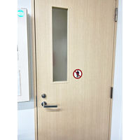 グリーンクロス ＪＩＳ禁止標識ピクトサインステッカーΦ１００　３枚セット　ＢＡＮー１４Ｓ　開放禁止　1セット(3枚入)（直送品）