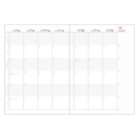 ２０２4年度1月始まりダイアリー クオバディス パピエティグル　ランデブーレフト　１５ｘ２１ フランス語版　１週間レフトタイプ ネバダ 1冊（直送品）