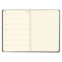 ２０２4年度1月始まりダイアリー ロディア ウェブプランナー　ウィークリーホリゾンタルＡ６ 1週間レフトタイプ ブラック 1冊（直送品）