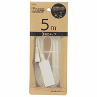 オーム電機 3口5mスリムタップEDLP22 00-1594 1個