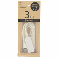 オーム電機 3口3mスリムタップEDLP22 00-1593 1個