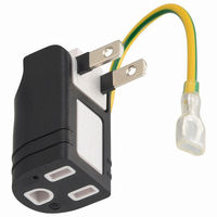 オーム電機 接地アダプターフリープラグP3 00-5097 1個