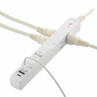 オーム電機 発煙ガードタップUSBUV3 00-5395 1個