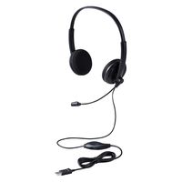 ヘッドセット USB 有線 単一指向性 ノイズキャンセリング オーバーヘッド HS-HP06SUBK 1個 エレコム（直送品）