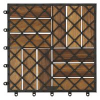 アイリスオーヤマ ウッドタイルデッキ WTD-12 1枚【ジョイントタイル】