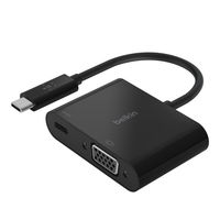 Belkin USB Type-C to VGA変換アダプター 映像変換 Macbook/iPad対応 ブラック 1個