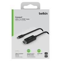 USB Type-C to HDMIケーブル 2m 8K60Hz USB（C）[オス] - HDMI[オス] 映像ケーブル Belkin ベルキン 1本