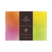 〈GODIVA〉ムースショコラ エ カカオフルーツジュレ（10個入） 1箱 三越伊勢丹 手提げ袋付き ギフト 父の日 サマーギフト