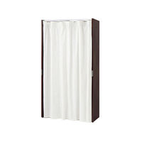 【軒先渡し】日本住器工業 クローゼットハンガー 棚無タイプ 幅850～1250×高さ1810ｍｍ 1800-80C(RC)ブラウン 1台（直送品）