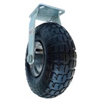 シンセイ キャスター付タイヤ10インチ固定タイプ　台車取付　【DIY】 4571191190659 4個（直送品）