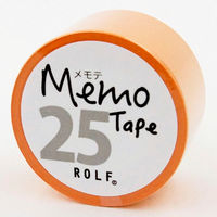 プリントインフォームジャパン gnotes ロール付箋 メモテープ 25mm幅×10ｍ オレンジ 1329-0065-0320 1個