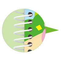 アーテック じゆうがちょう ハッピーフレンズB4シングルリング24枚 9586 1冊