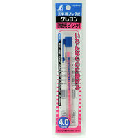 シンワ測定 工事用 ノック式クレヨン 4.0mm 蛍光ピンク 78449 1本