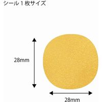 シモジマ ロールシール L 金 007067500 1束(500片)