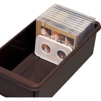 伊勢藤 収納ケース ブック&メディアケース チョコブラウン I-540 1個