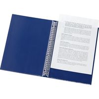 リヒトラブ CUBE FIZZ イージーチェンジ・クリヤーブック A4S 30穴 10枚ポケット パープル N6482-10 1冊