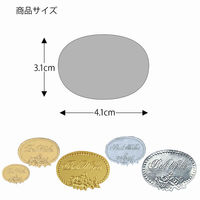 シモジマ ロールシール M ベストウィッシュ銀 007066004 1束(500片)