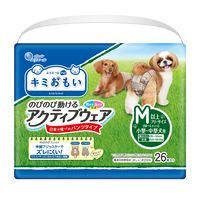 エリエール キミおもい アクティブウェア M～L パンツ 小～中型犬（女の子男の子共用タイプ）26枚入 3袋 大王製紙