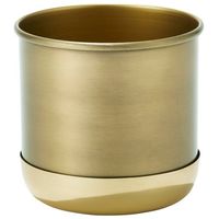 杉田エース CLOVERポット ウィズ ソーサー φ16 ゴールド×ゴールド CYF956020 1セット(5個)（直送品）