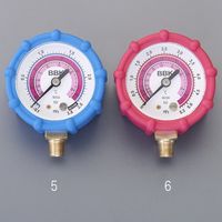 エスコ [EA101TWー1用] 交換用低圧ゲージ EA101TW-5 1セット(3個)（直送品）