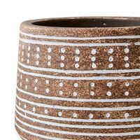 杉田エース AFFARI OF SWEDENカミーユポット ラウンド Φ12 ベージュ CWB957010 1セット(5個)（直送品）