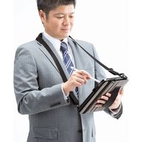 サンワサプライ iPad 10.2インチ スタンド機能付きショルダーベルトケース PDA-IPAD1612BK 1個（直送品）