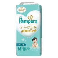 パンパース おむつ テープ Mサイズ（6～11kg）1セット（48枚×4パック）はじめての肌へのいちばん スーパージャンボ P&G