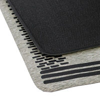 ベストコ フロアマット抗菌 防カビ 防臭 防炎 120×120cm ラムバスグレー ND-4583 クラシオン 1個（直送品）