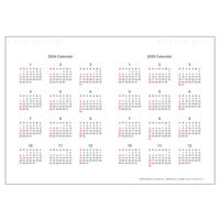 ナカバヤシ 【2024年版】卓上カレンダー ペーパーリング A5 クラフト COC-CLTP-A502-24S 1冊（直送品）