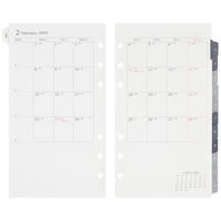 マルマン 【2024年版】リフィル バイブル データプラン 6穴 月間+週間ダイアリー 月曜始まり DP177-24 1冊（直送品）