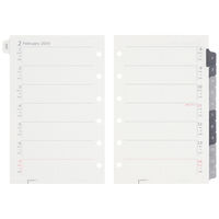 マルマン 【2024年版】リフィル ミニ データプラン 6穴 週間ダイアリー(見開き2週間) 月曜始まり LS475-24 1セット(2冊)（直送品）