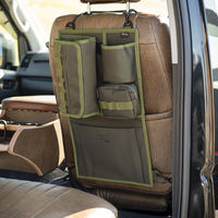 XPLUS ティッシュボックス、ペットボトル、雑誌等も収納可能なシートバックポケット(Khaki Green) 215-ZSXP005 1個（直送品）