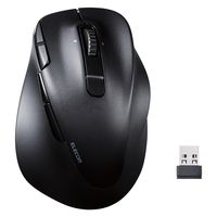 ワイヤレスマウス Bluetooth/無線2.4GHz 静音 8ボタン L 充電式 M-XGL50MBSKBK エレコム 1個（直送品）