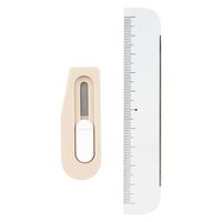 プラス チームデミ カッター + ルーラー(定規) くるみ 31465 1セット(5パック)