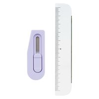 プラス チームデミ カッター + ルーラー(定規) ふじ 31463 1セット(5パック)