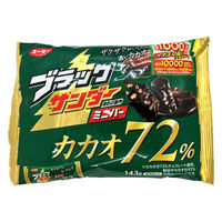ブラックサンダーミニバーカカオ72% 143g 6袋 有楽製菓 チョコレート 個包装