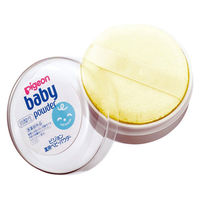 ピジョン 薬用ベビーパウダー 弱酸性 イエローパフ 1個