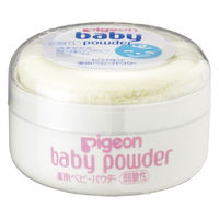 ピジョン 薬用ベビーパウダー 弱酸性 イエローパフ 1セット（2個入）